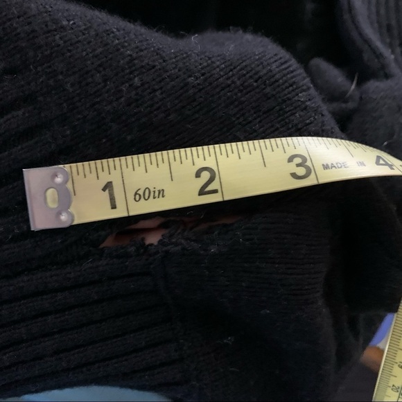 Harrison Morgan Silk Cashmere Black Open Front Crop Shawl Cardigan. Size M/L - Picture 9 of 9